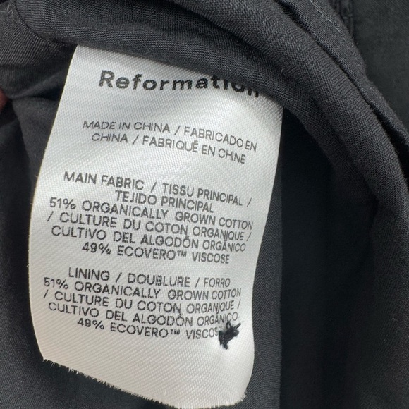 Reformation Dolan Dress - Maxi Black Size 2 B1602 - Picture 7 of 9